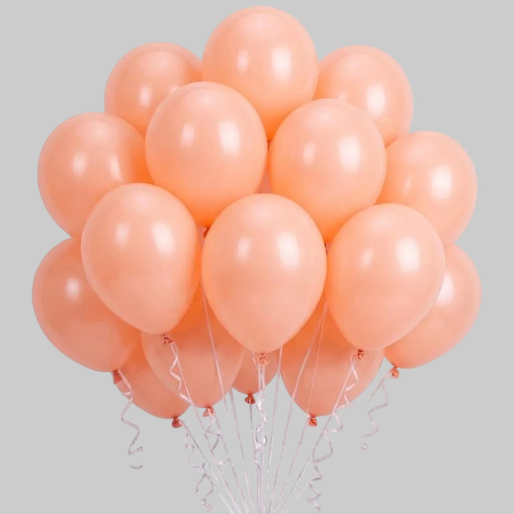 Latex balloons - peach
