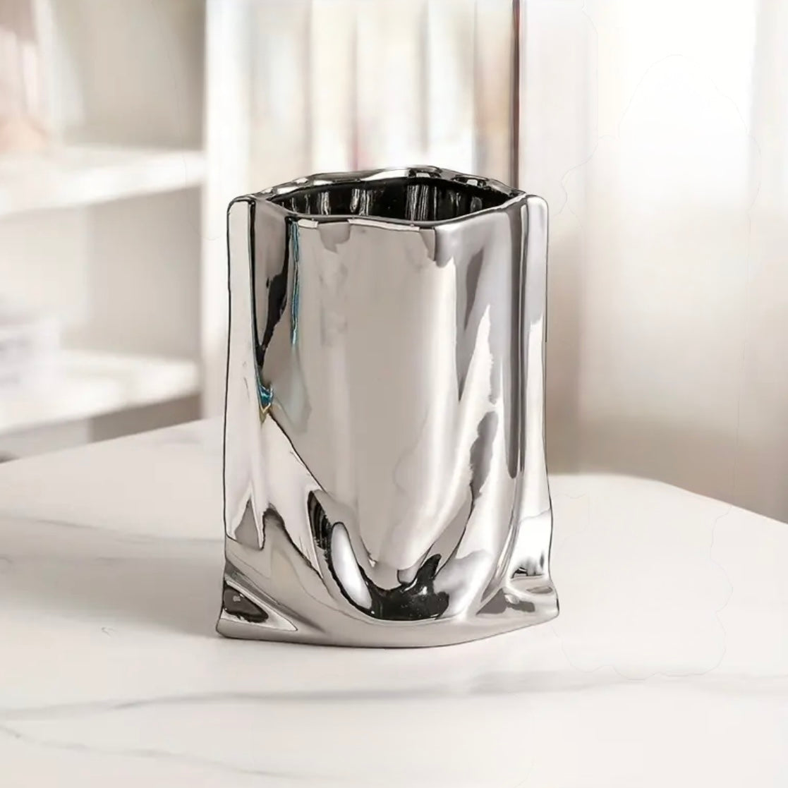 Bag vase - Silver