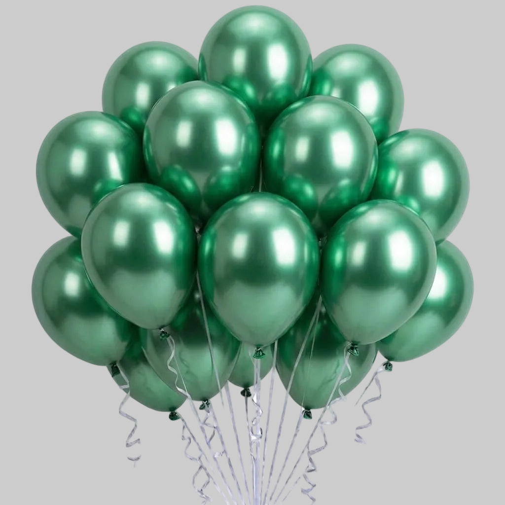 Metallic balloons- green