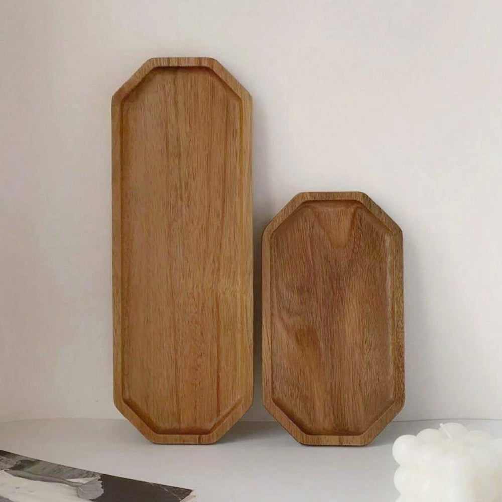 Octagon Wood Tray