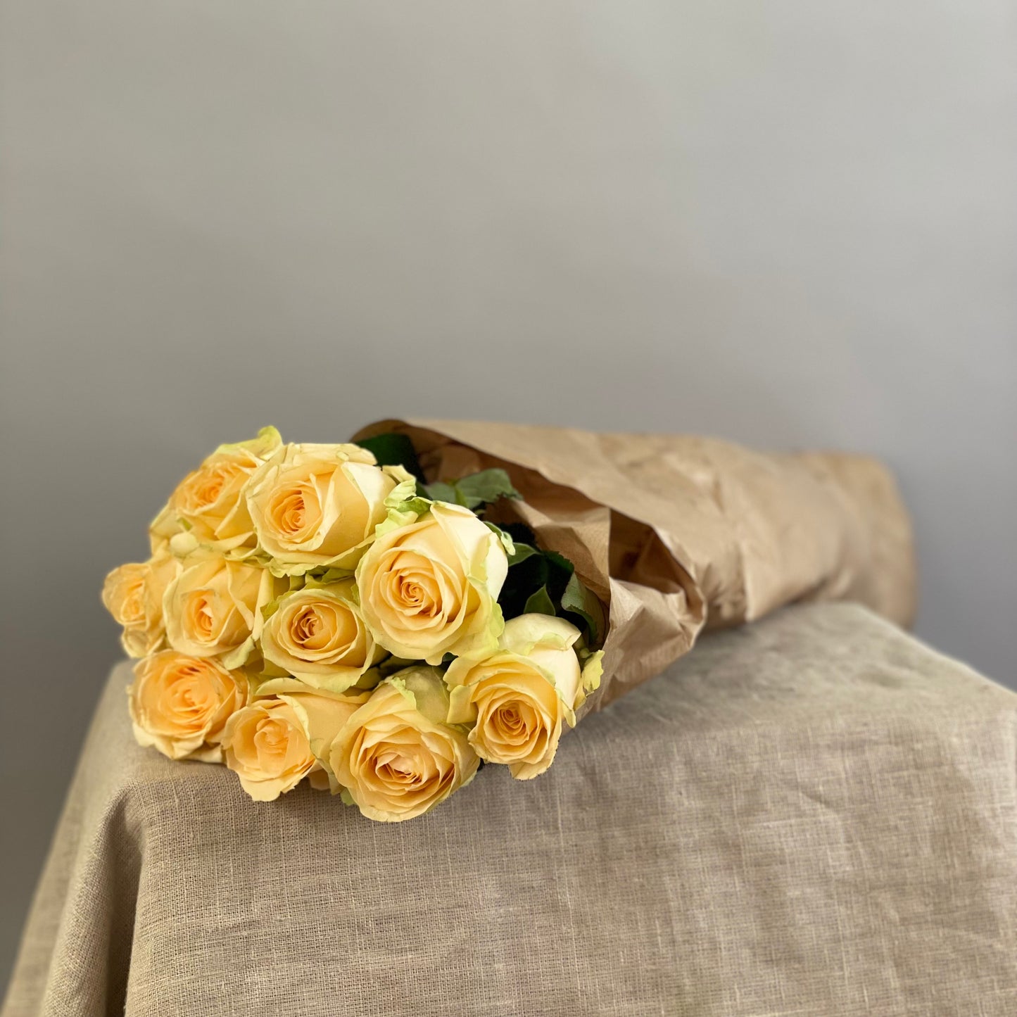10 Peach Roses - جوري مشمشي