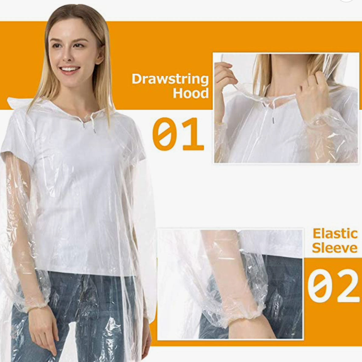 Disposable Rain Poncho