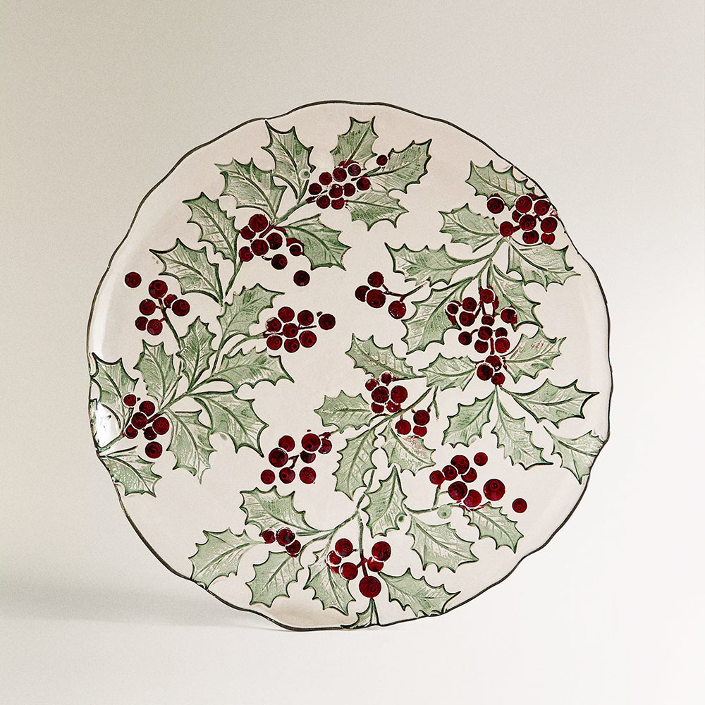 Holly Leaf Plate