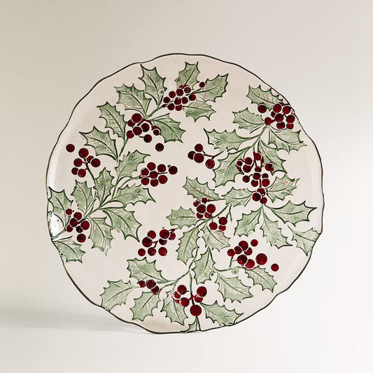 Holly Leaf Plate