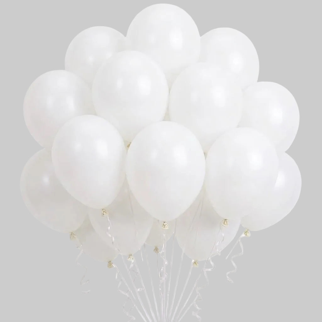 Latex balloons- white