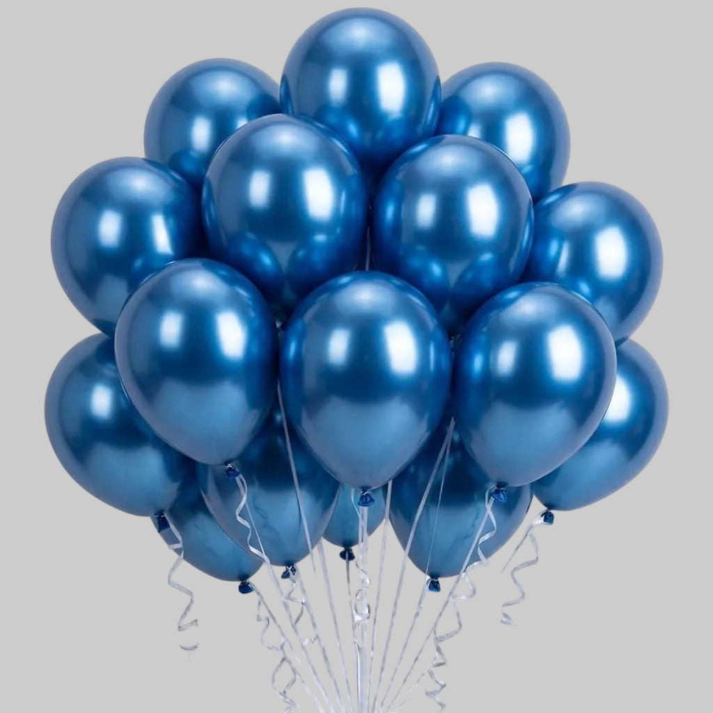 Metallic balloons-blue
