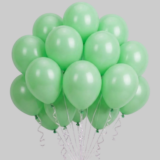 Latex balloons - mint green