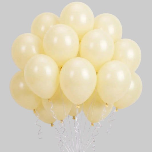 Latex balloons - light yellow