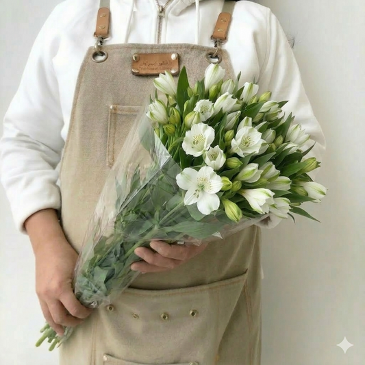 10 Alstroemeria White - الستروميريا أبيض