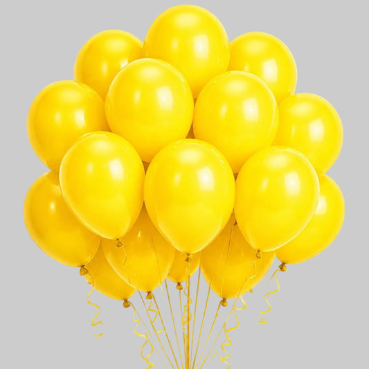 Latex balloons -  yellow