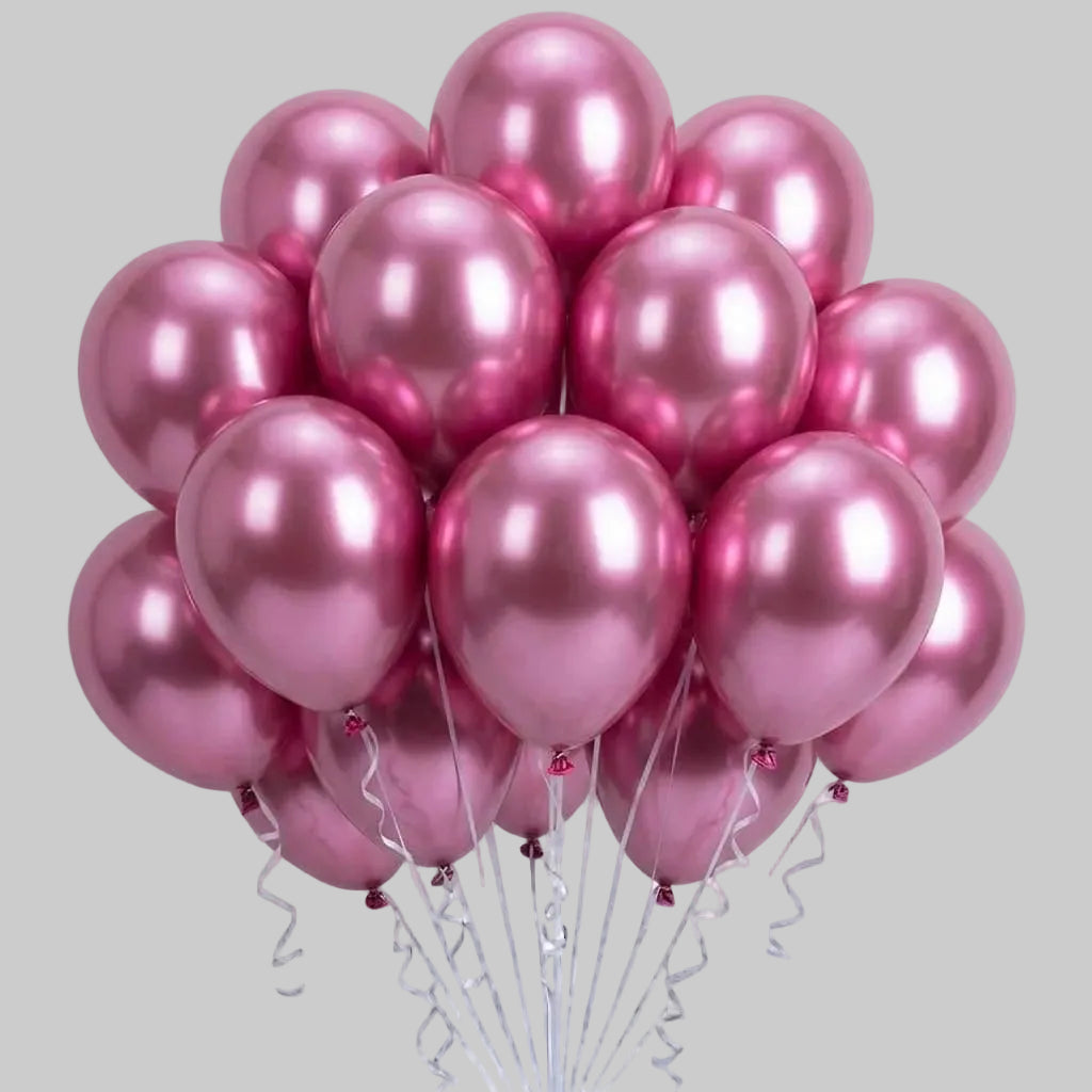 Metallic balloons -pink