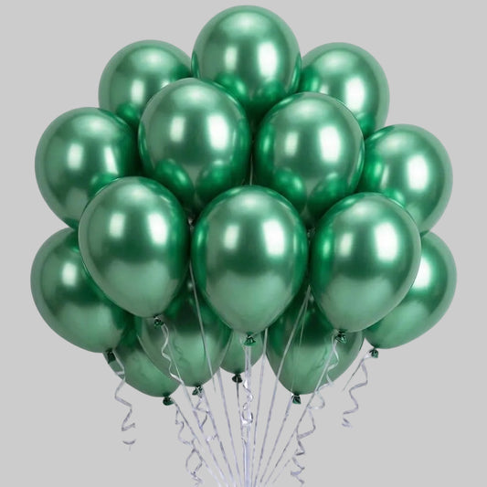Metallic balloons- green