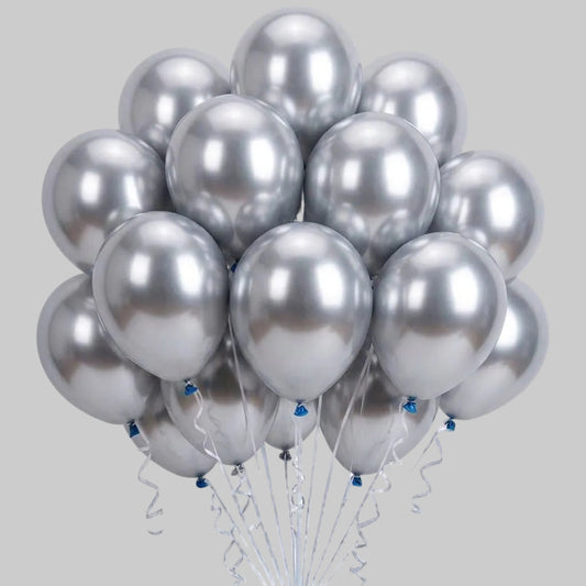 Metallic balloons- silver