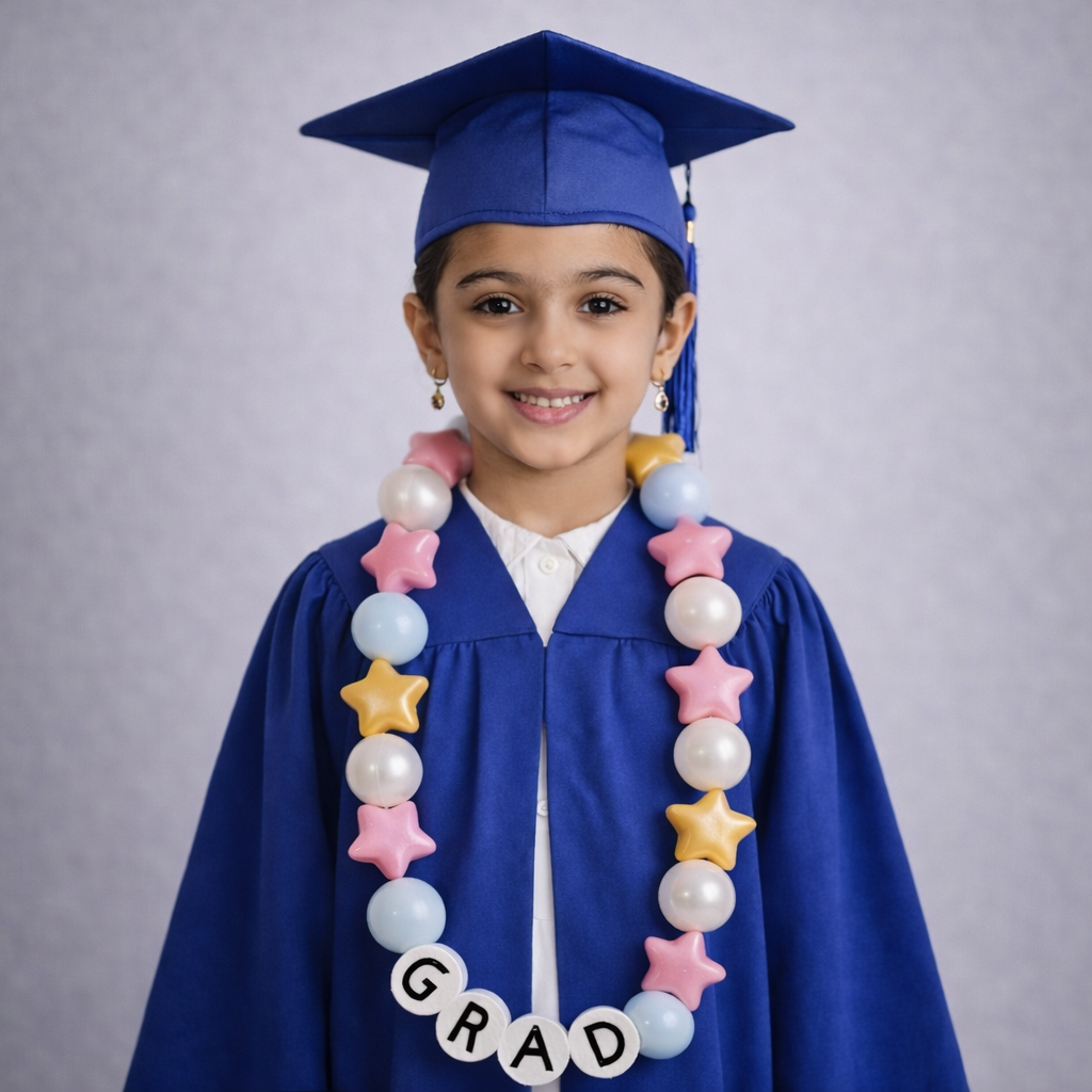 Graduation Charm Lei - Pink