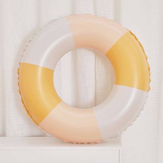 Retro Floatie - Yellow & Peach