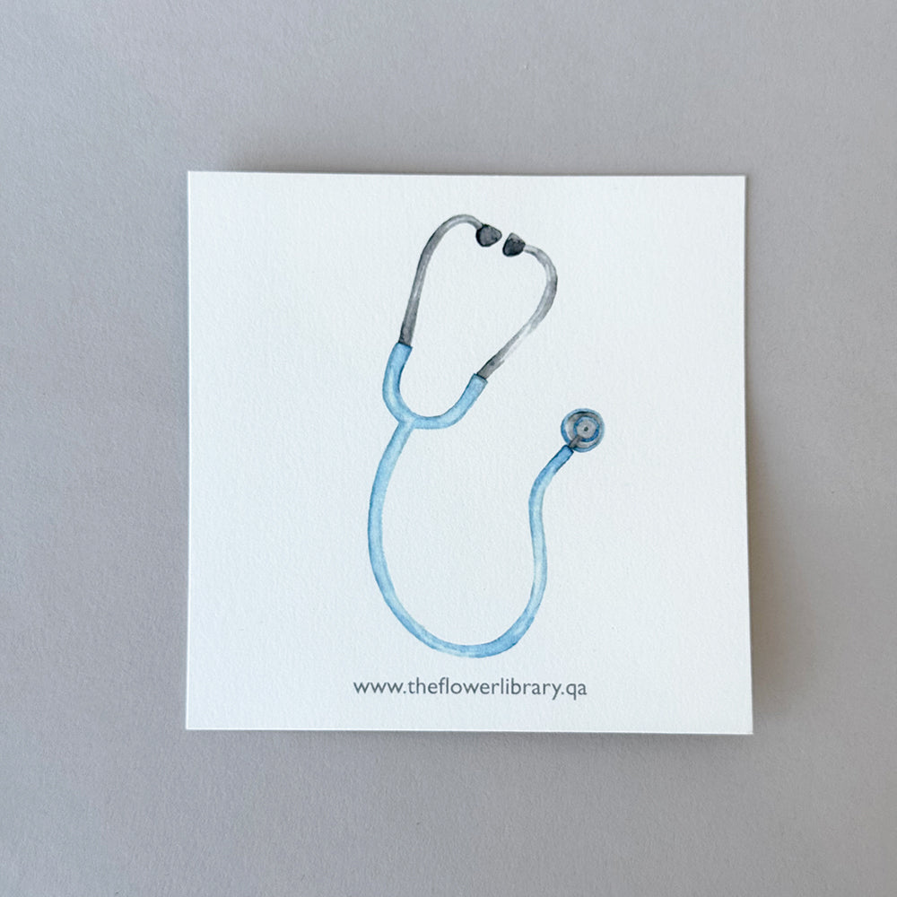 Watercolor Stethoscope