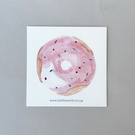 Watercolor Doughnut