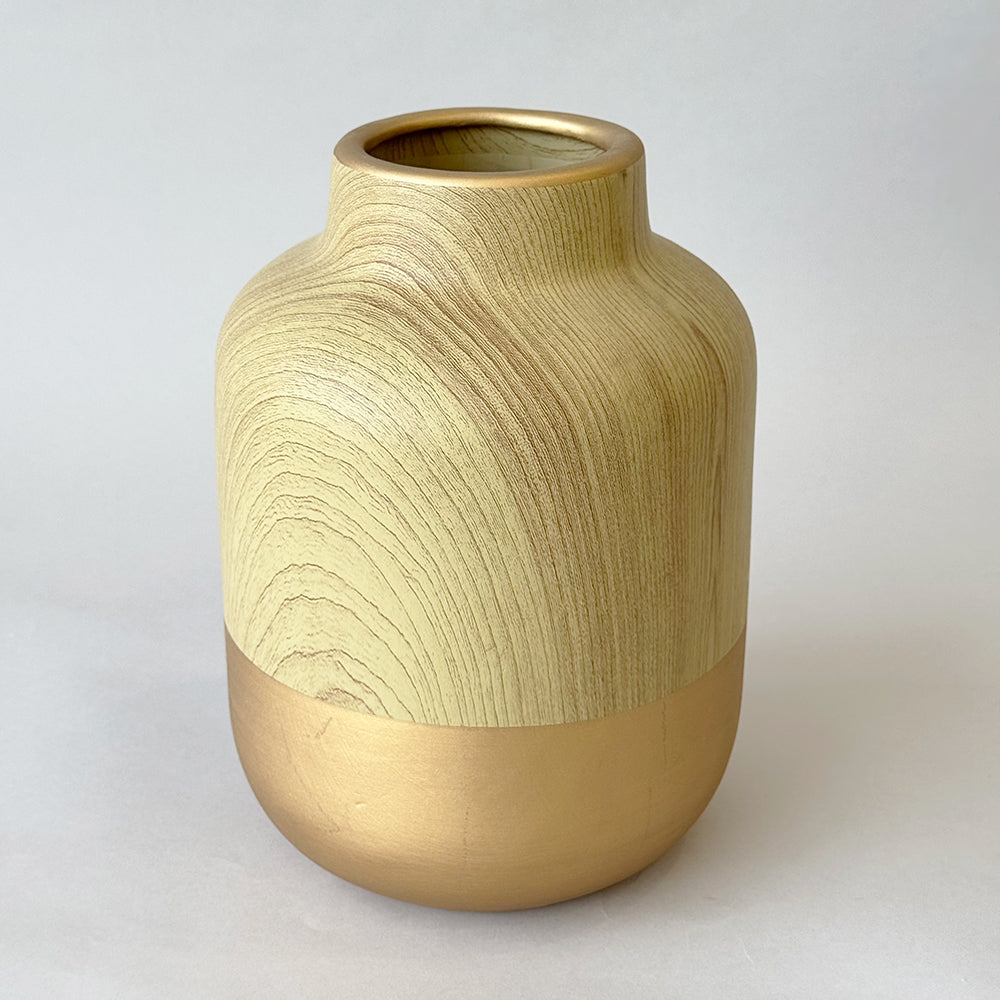 Wood print vase