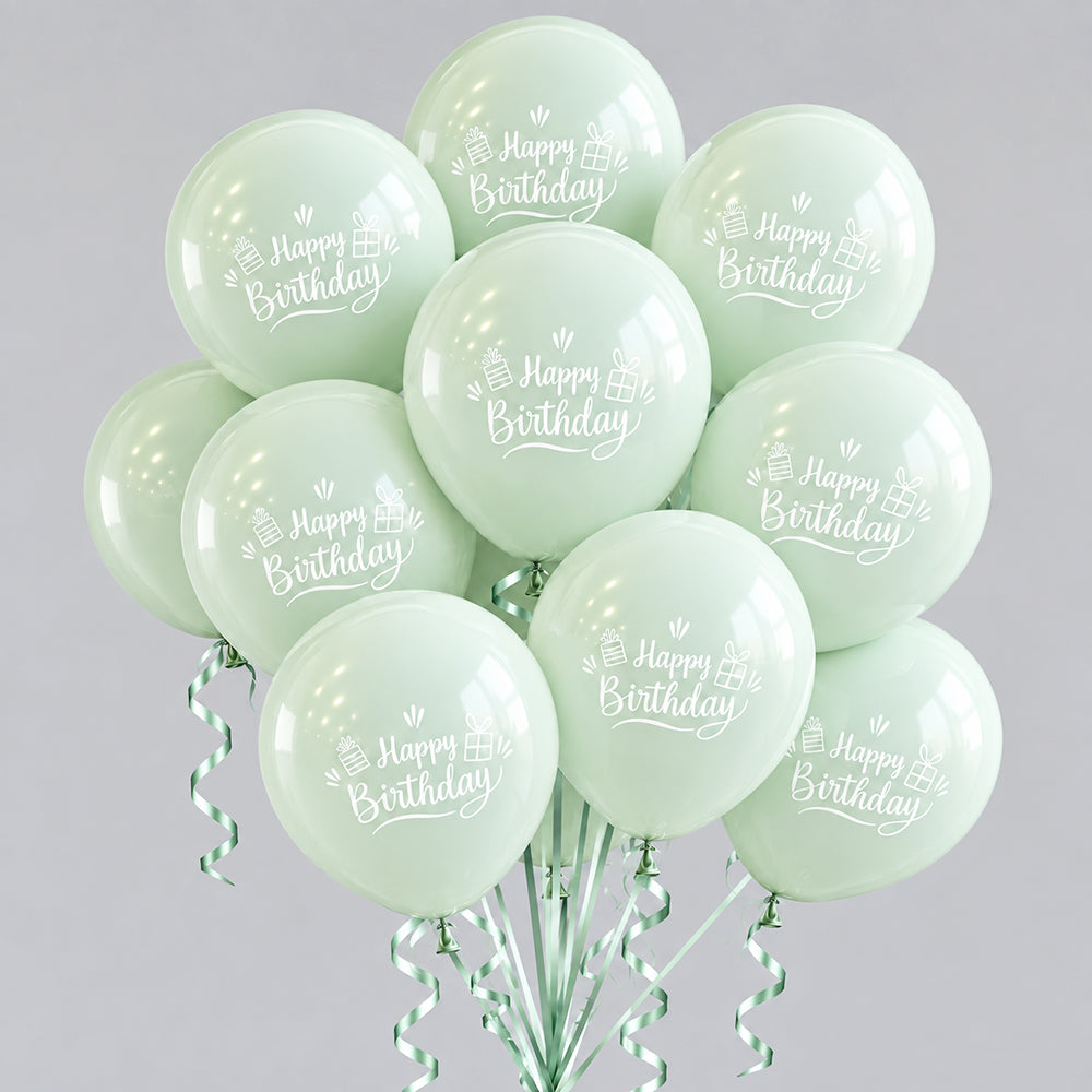 Birthday balloons - Mint