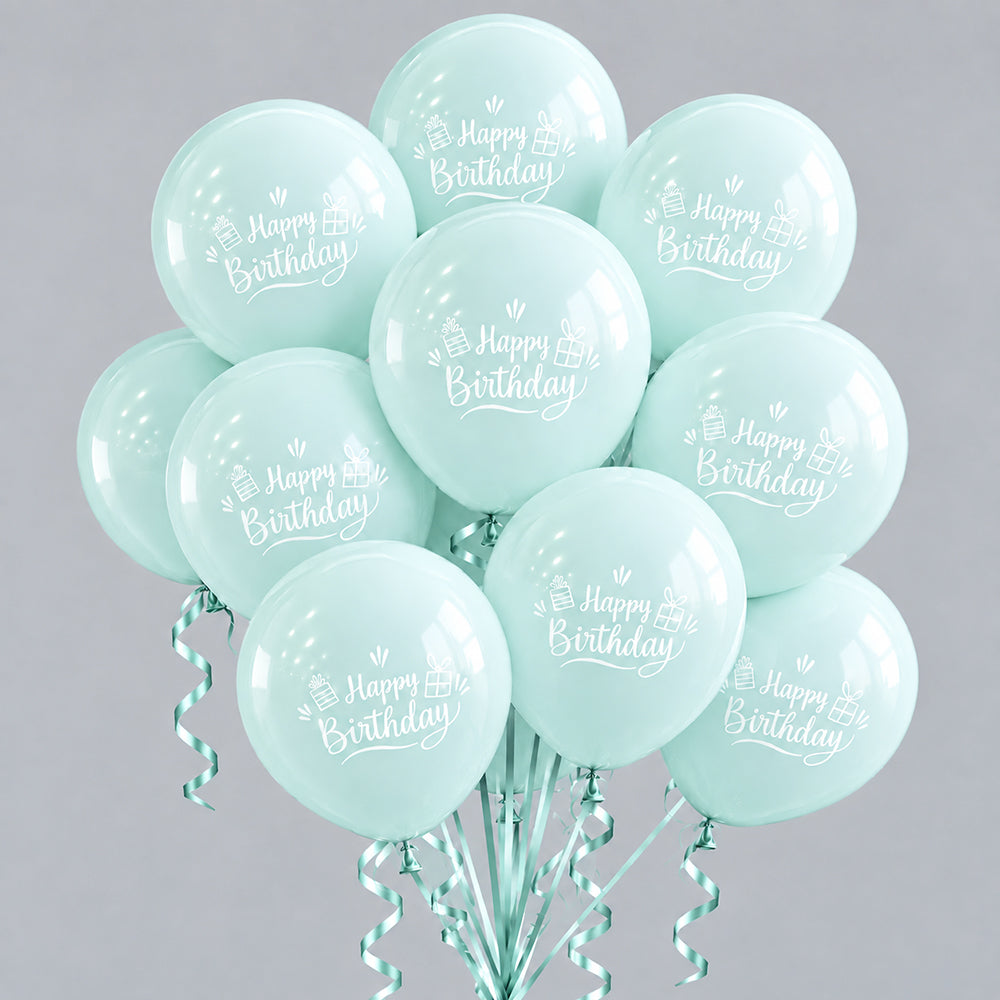 Birthday balloons - teal