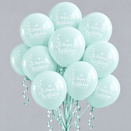 Birthday balloons - teal