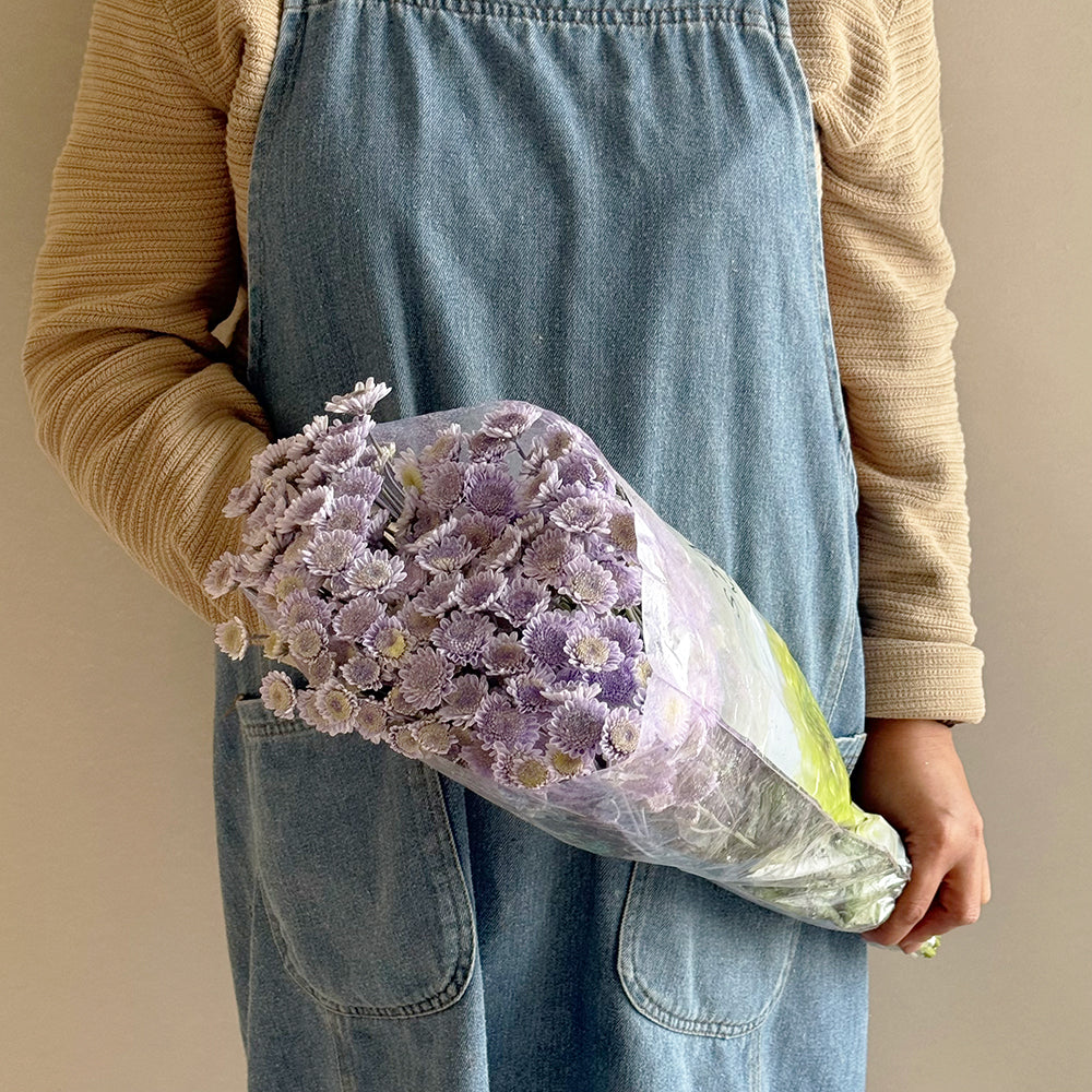 Glittery chrys purple - أقحوان صغير لماع بنفسجي