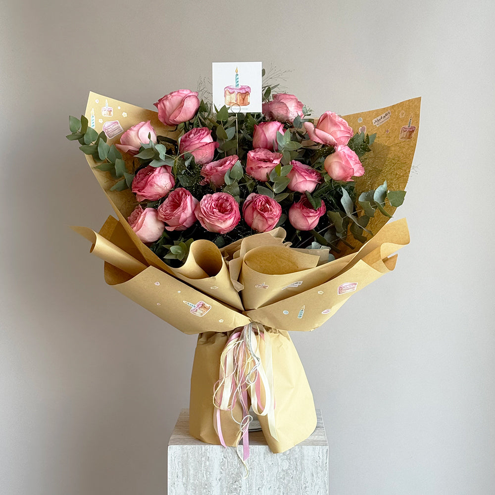 Watercolor Birthday Bouquet