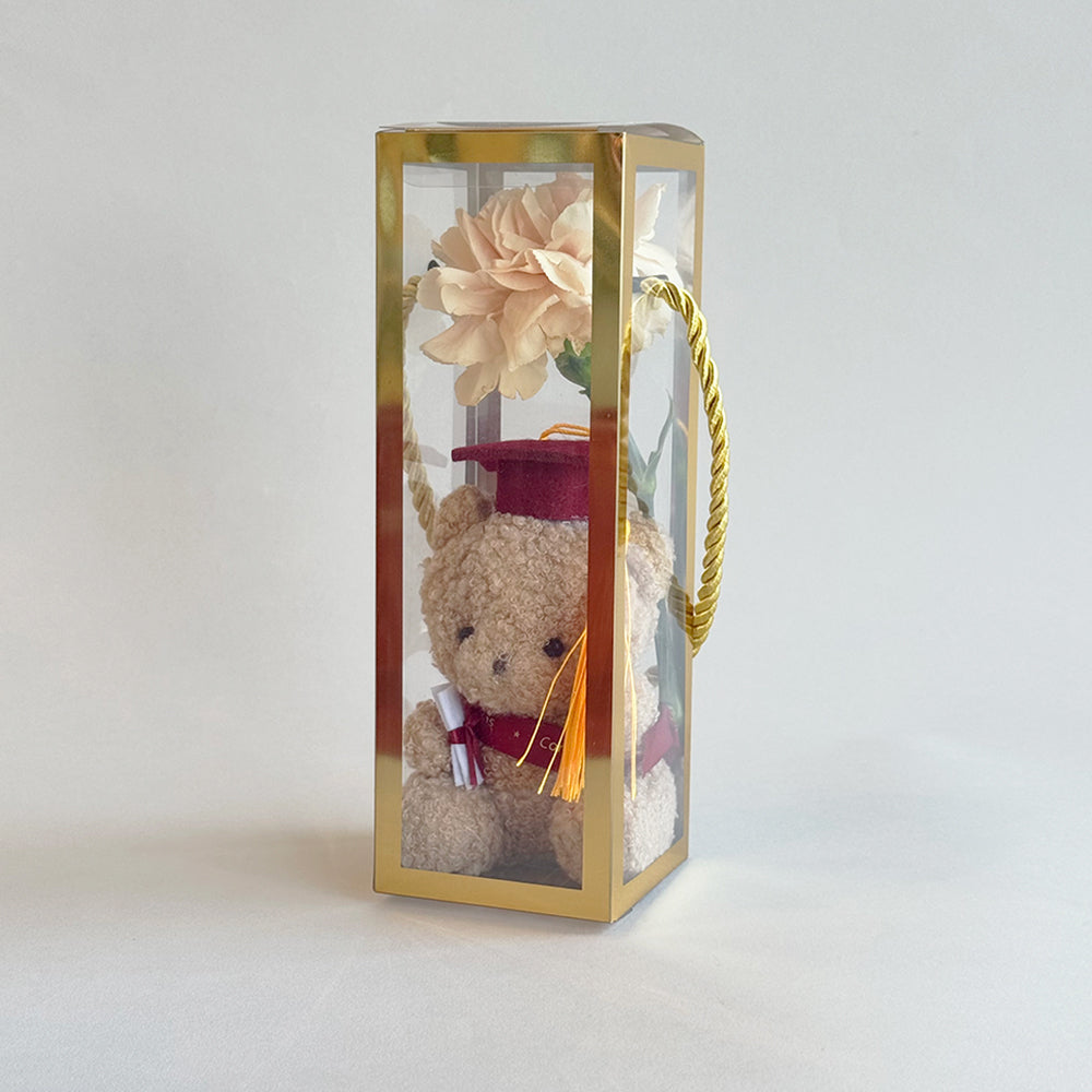 Grad Teddy Box - Red