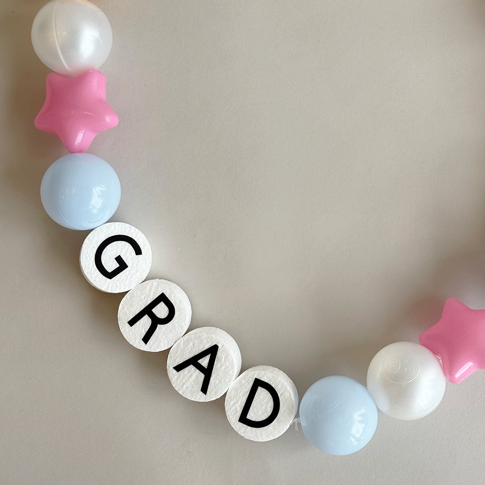Graduation Charm Lei - Pink