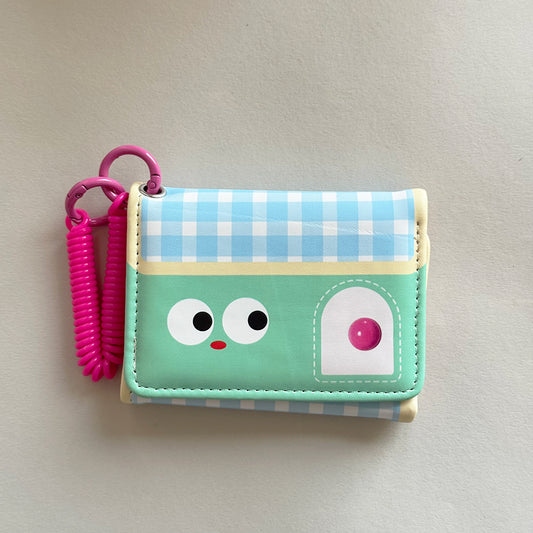 Cartoon wallet - blue